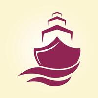 Sailboat boat trendy artwork gorgeous abstract illustration colorful practical design vector