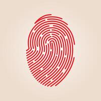 Fingerprint trendy artwork beautiful abstract illustration colorful practical design vector