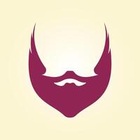 Stylist Beard trendy artwork gorgeous abstract illustration colorful practical design vector