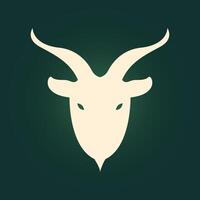 Goat face trendy artwork handsome abstract illustration colorful practical design vector