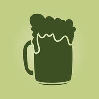 Beer mug trendy artwork ravishing abstract illustration colorful applicable design vector