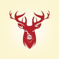 Deer head trendy artwork cute abstract illustration colorful practical design vector