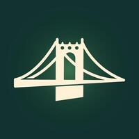 Bridge trendy artwork handsome abstract illustration colorful practical design vector