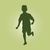 Little boy run trendy artwork ravishing abstract illustration colorful applicable design vector