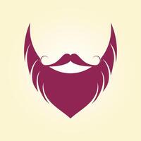 Man Beard trendy artwork gorgeous abstract illustration colorful practical design vector