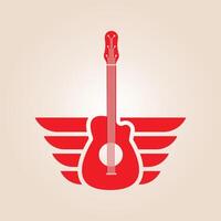 Guitar Music trendy artwork beautiful abstract illustration colorful practical design vector