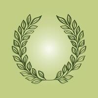 Laurel wreath trendy artwork ravishing abstract illustration colorful applicable design vector