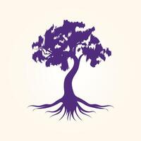 Tree trendy artwork lovely abstract illustration colorful practical design vector