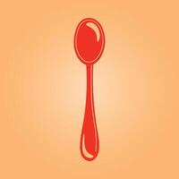 Spoon trendy artwork perfect abstract illustration colorful applicable design vector