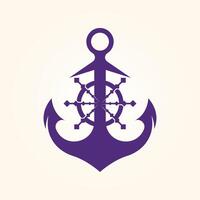 Anchor trendy artwork lovely abstract illustration colorful practical design vector