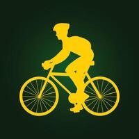 Bike riding trendy artwork beauteous abstract illustration colorful applicable design vector