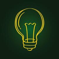 Light bulb trendy artwork beauteous abstract illustration colorful applicable design vector