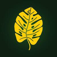 Nature tropical leaf trendy artwork beauteous abstract illustration colorful applicable design vector