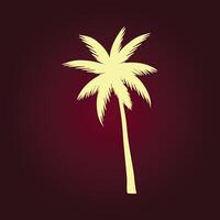 Tree palm trendy artwork ravishing abstract illustration colorful applicable design vector
