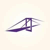 Smart Bridge trendy artwork lovely abstract illustration colorful practical design vector