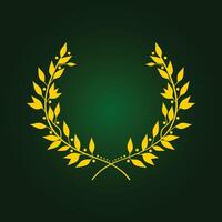 Laurel wreath trendy artwork beauteous abstract illustration colorful applicable design vector