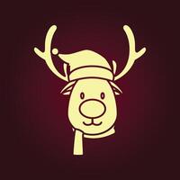 Christmas reindeer trendy artwork ravishing abstract illustration colorful applicable design vector