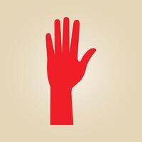 Person hand trendy artwork glorious abstract illustration colorful applicable design vector