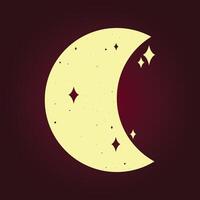 Moon trendy artwork ravishing abstract illustration colorful applicable design vector