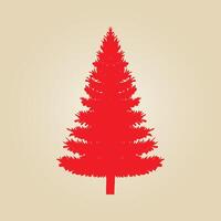 Pine tree trendy artwork glorious abstract illustration colorful applicable design vector