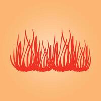 Grass plants trendy artwork perfect abstract illustration colorful applicable design vector