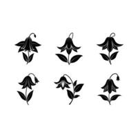 Unique bellflower designs using for your creative projects vector