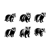 Explore unique badger designs with perfect for your creative projects vector