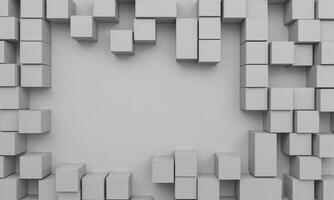 Random shifted grey cube boxes block background wallpaper photo