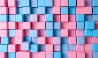Random shifted cyan cube boxes block background wallpaper photo