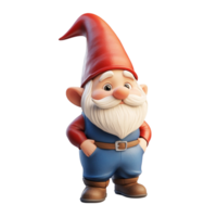 Standing Gnome with Hands on Hips On Transparent Background png