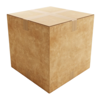 A Cardboard Box On A Transparent Background png
