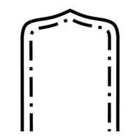 Simple Door Frame Architectural Design, Classic Door or Window Frame Design, Line Icon Design vector