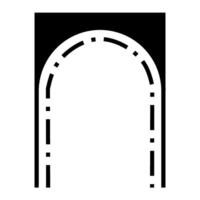 Arched Door and Window Frame Architectural Design, Middle Eastern Style Door or Window Frame Design vector