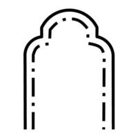 Window Architectural Design, Classic Door or Window Frame Design, Line Art vector