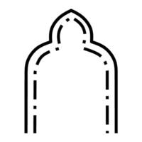 Simple Window Frame Architectural Design, Classic Door or Window Frame Design, Line Icon Design vector