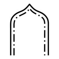 Minimalist Frame Architecture Design, Arabic Style Door or Window Frame Design, Dotted Line Design vector