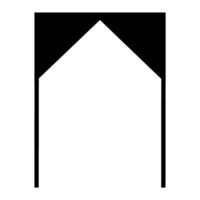 Arched Door or Window Architectural Frame, Classic Style Door and Window Architectural Icon, Door Frame Icon vector