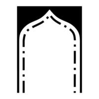 Minimalist Frame Architectural Design, Arabic Style Door or Window Frame Design vector
