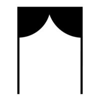 Arched Door or Window Architectural Frame, Classic Style Door and Window Architectural Icon vector