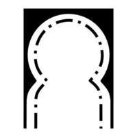 Window Frame Architectural Design, Middle Eastern Classical Door or Window Frame Design vector