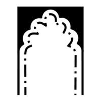 Door Frame Architectural Design, Middle Eastern Style Door or Window Frame Design vector