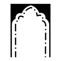 Minimalist Frame Architecture Design, Arabic or Egyptian Style Door or Window Frame Design vector