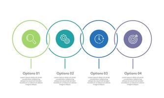 Business information presentation in infographic format 4 ways to success. Data, report, marketing, plan and strategy. vector