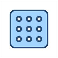 A square with dots on it vector