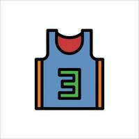 Basketball jersey icon illustration vector