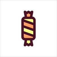 A candy bar icon in a flat style vector