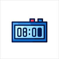 An alarm clock icon on a white background vector