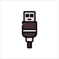 Usb cable icon vector