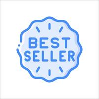 The best seller badge on a white background vector