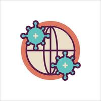 Coronavirus icon isolated on white background vector